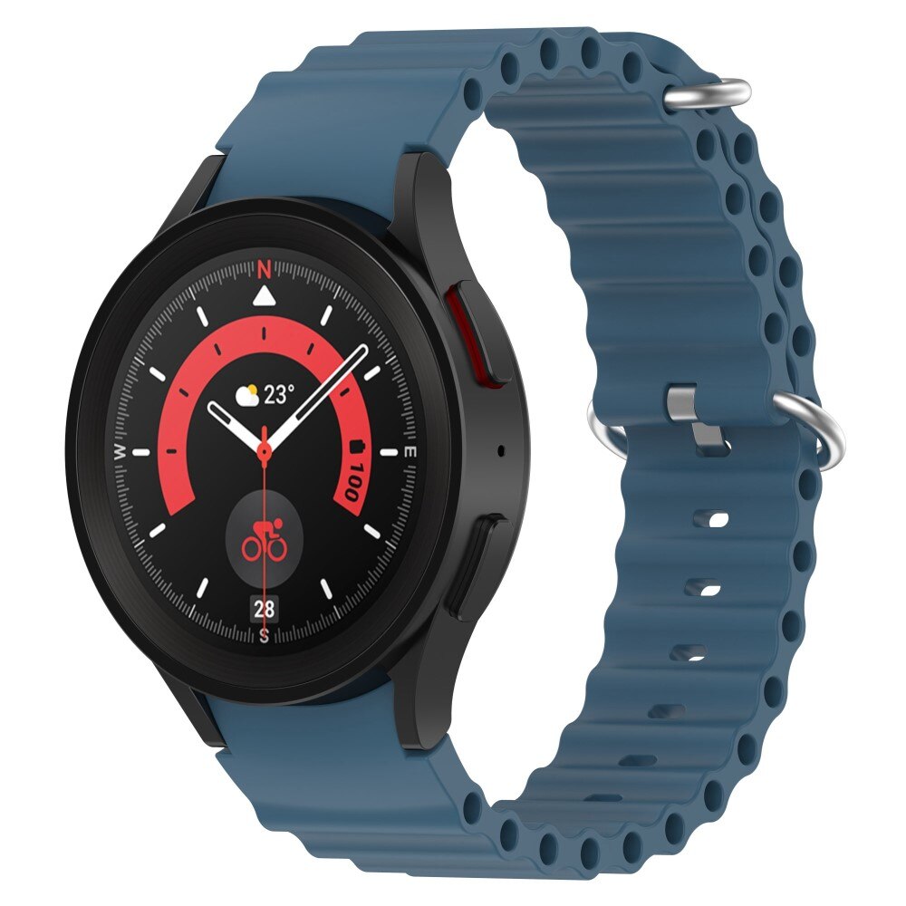 Full Fit Resistant Silikonearmbånd Samsung Galaxy Watch 6 Classic 43mm blå