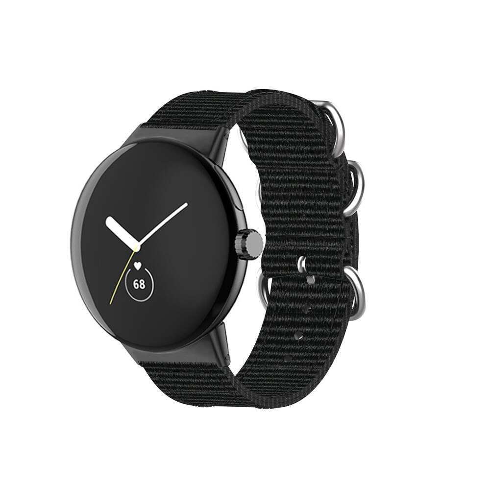 Nato armbånd Google Pixel Watch 2 sort