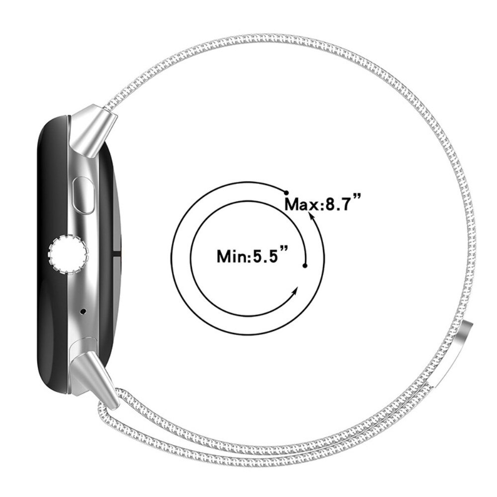 Armbånd Milanese Google Pixel Watch Sølv