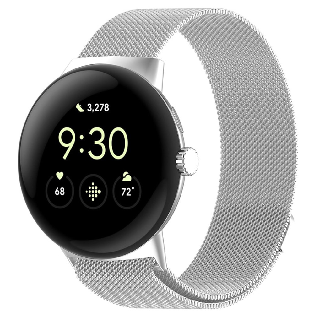 Armbånd Milanese Google Pixel Watch sølv