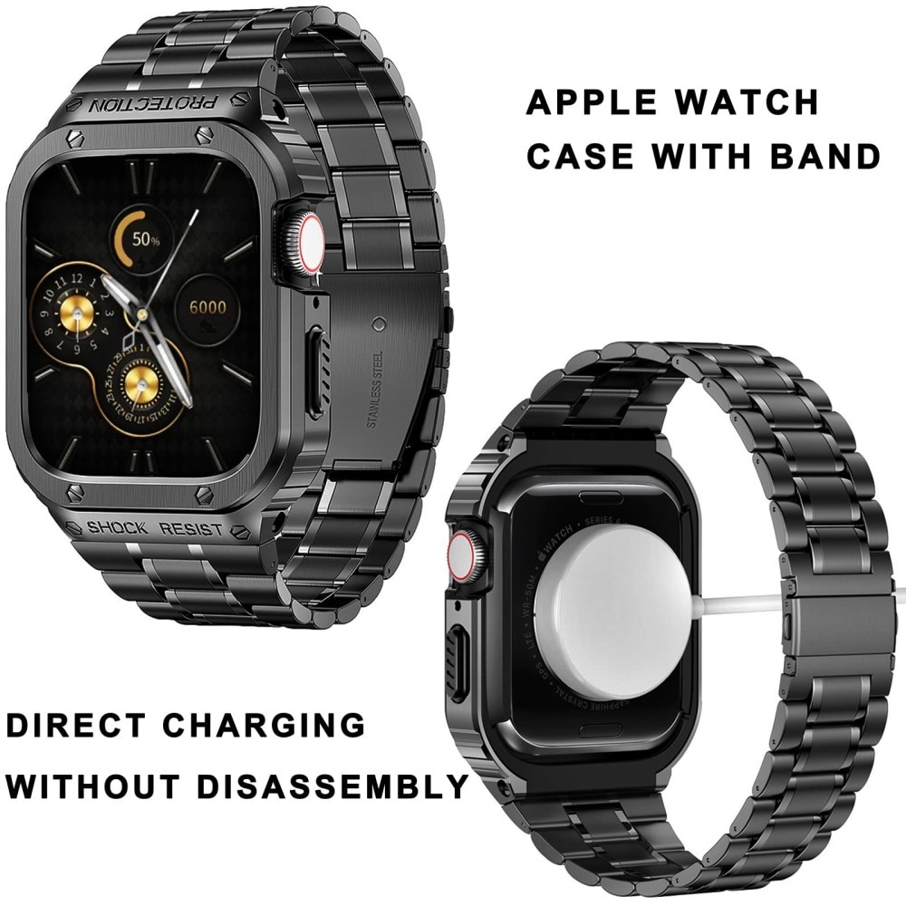 Apple Watch 41mm Series 7 Full Metal Armbånd sort