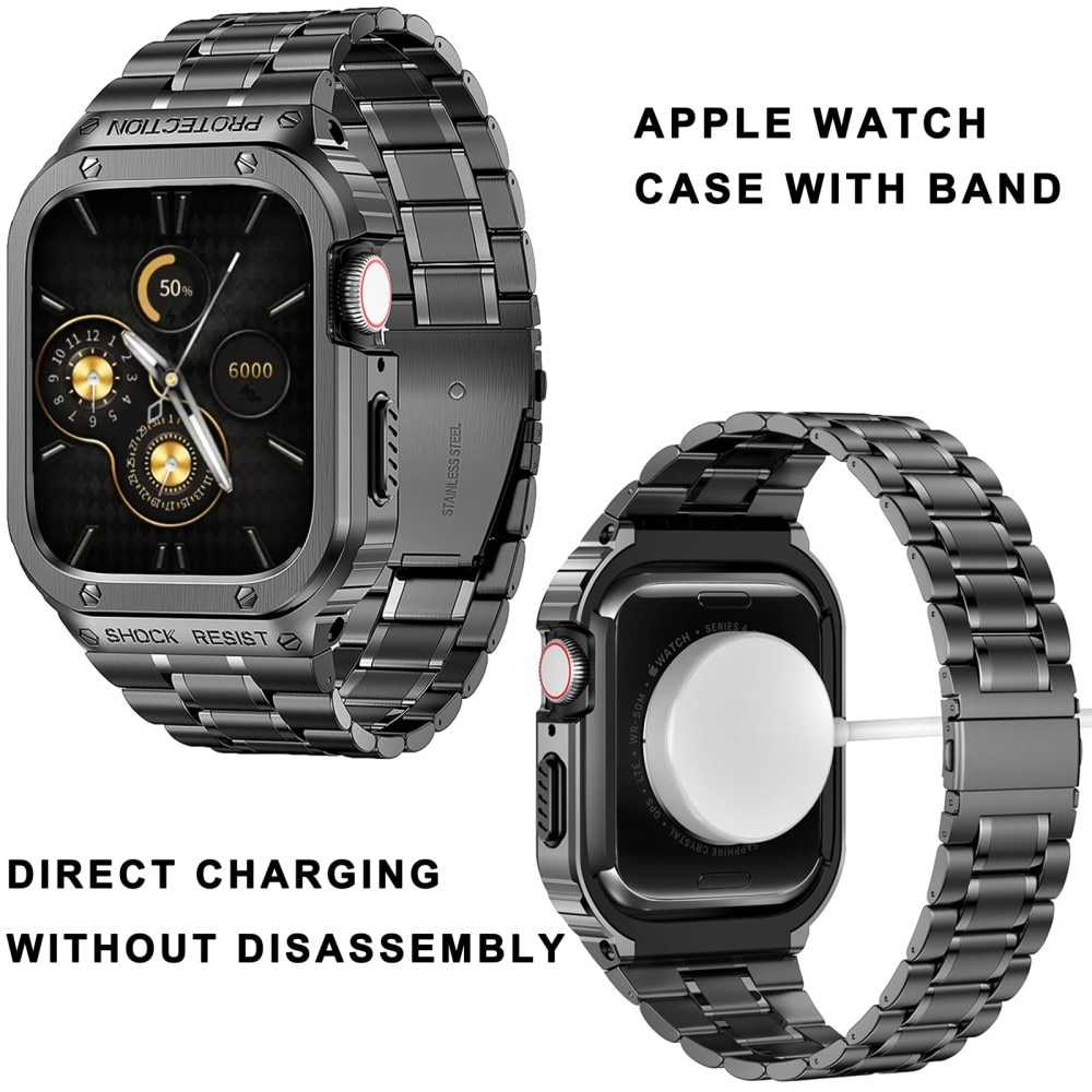 Apple Watch 41mm Series 9 Full Metal Armbånd mørkegrå