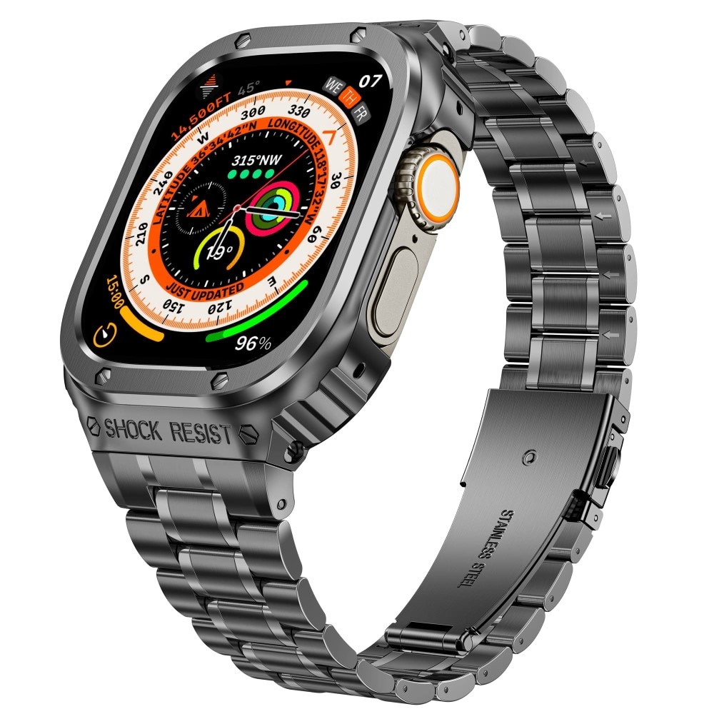 Apple Watch SE 40mm Full Metal Armbånd mørkegrå