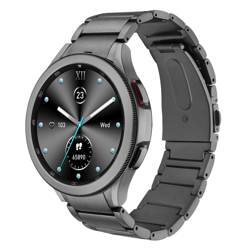 Full Fit Titaniumarmbånd Samsung Galaxy Watch 4 44mm grå