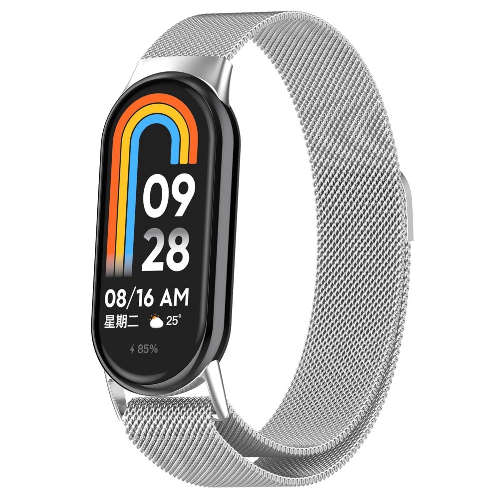 Armbånd Milanese Xiaomi Smart Band 8 sølv