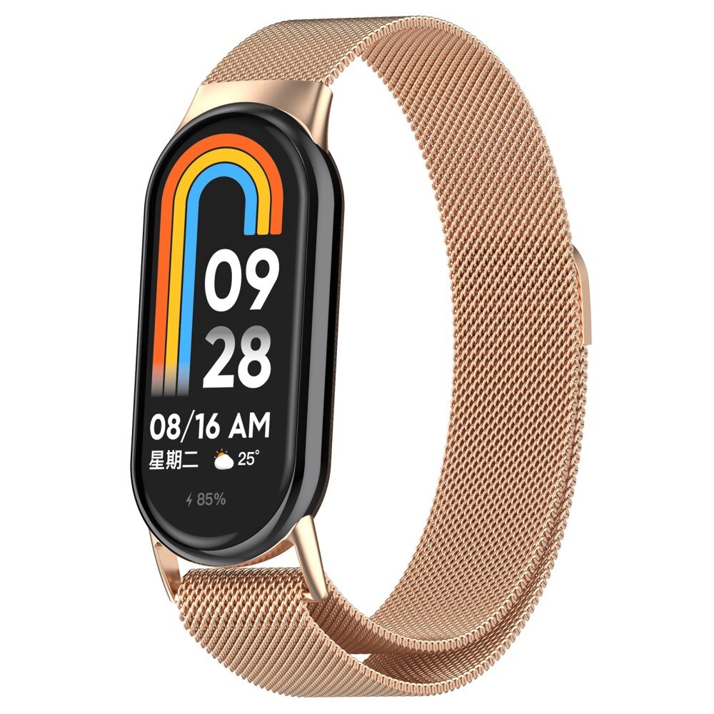 Armbånd Milanese Xiaomi Smart Band 8 rose guld