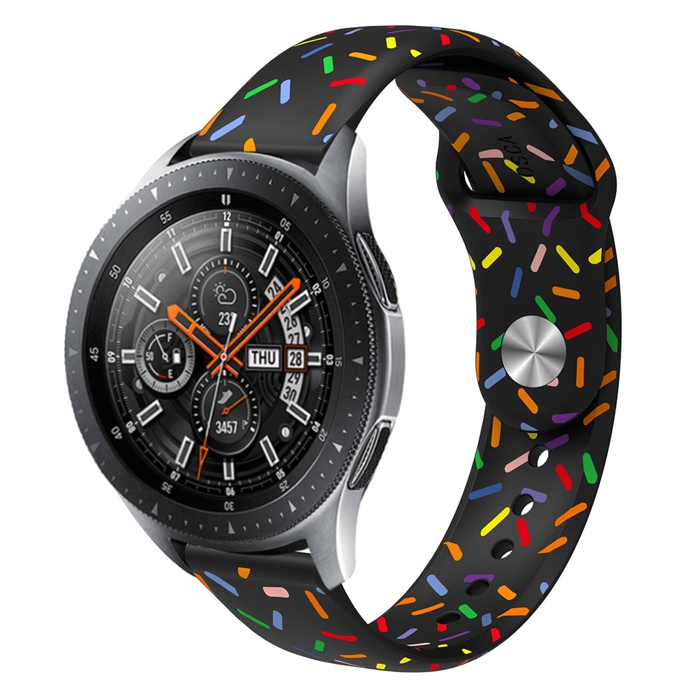 Rem af silikone til Samsung Galaxy Watch 4 44mm sort drysser