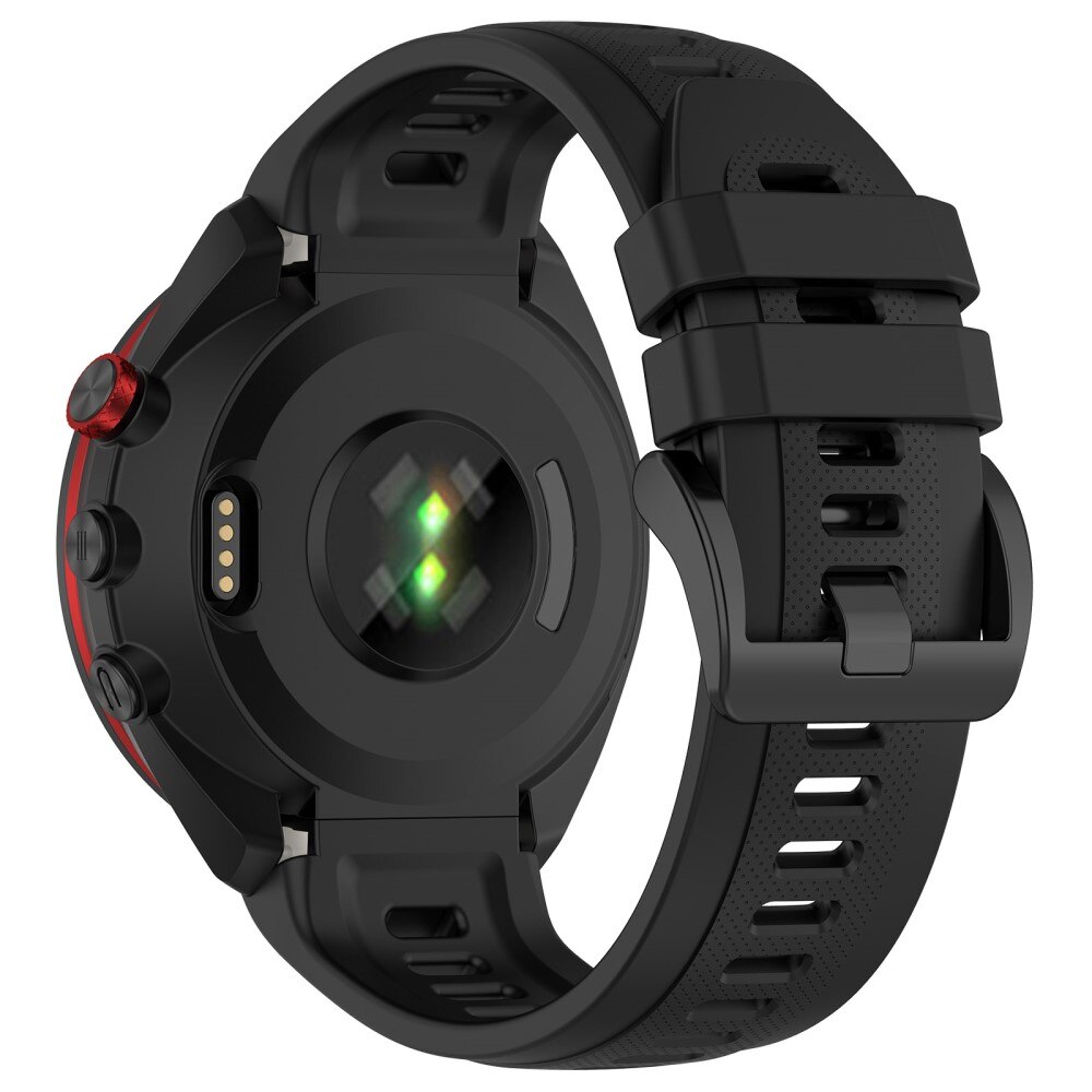 Rem af silikone til Garmin Approach S70 42mm Sort