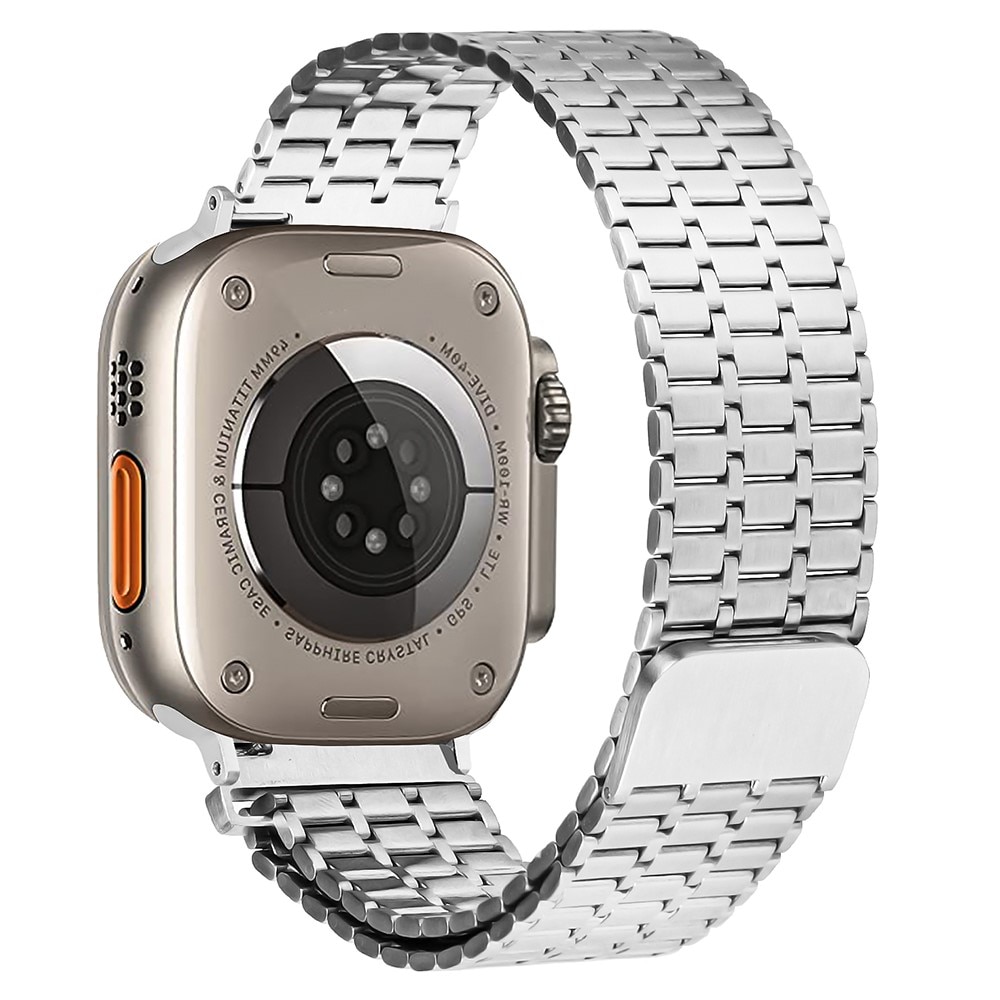 Business Magnetic Armbånd Apple Watch SE 44mm sølv