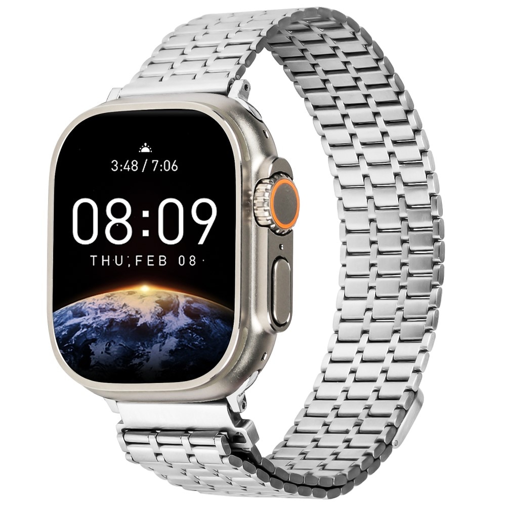 Business Magnetic Armbånd Apple Watch 42mm sølv