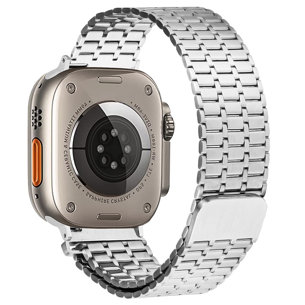 Business Magnetic Armbånd Apple Watch 41mm Series 8 sølv