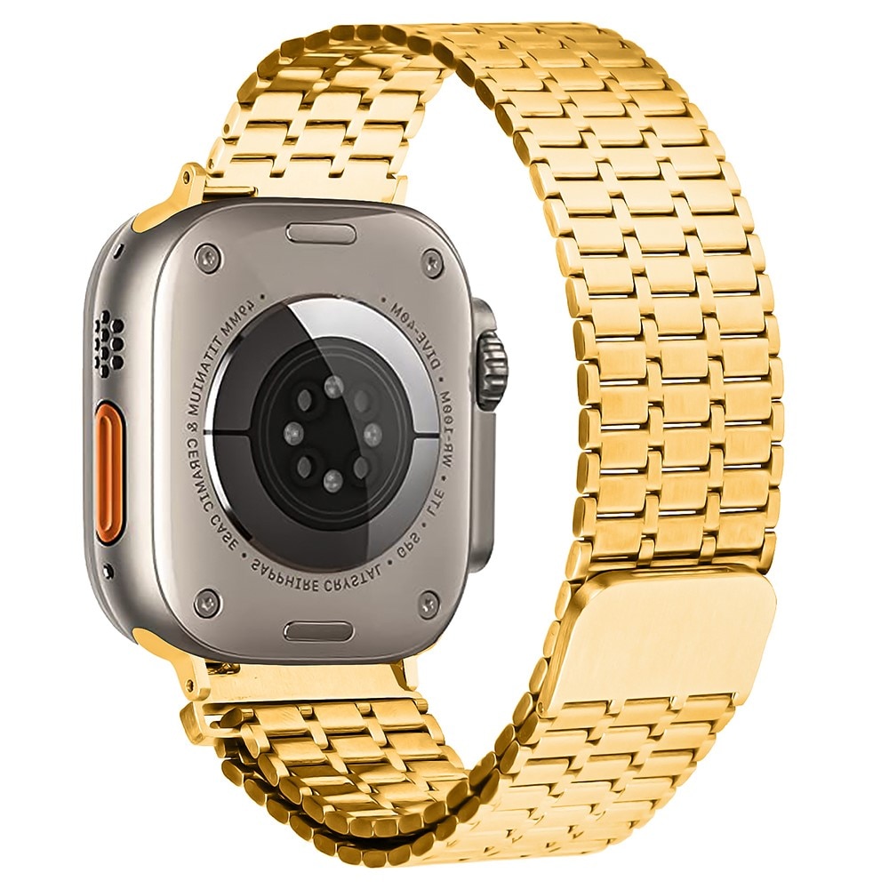 Business Magnetic Armbånd Apple Watch 45mm Series 7 guld