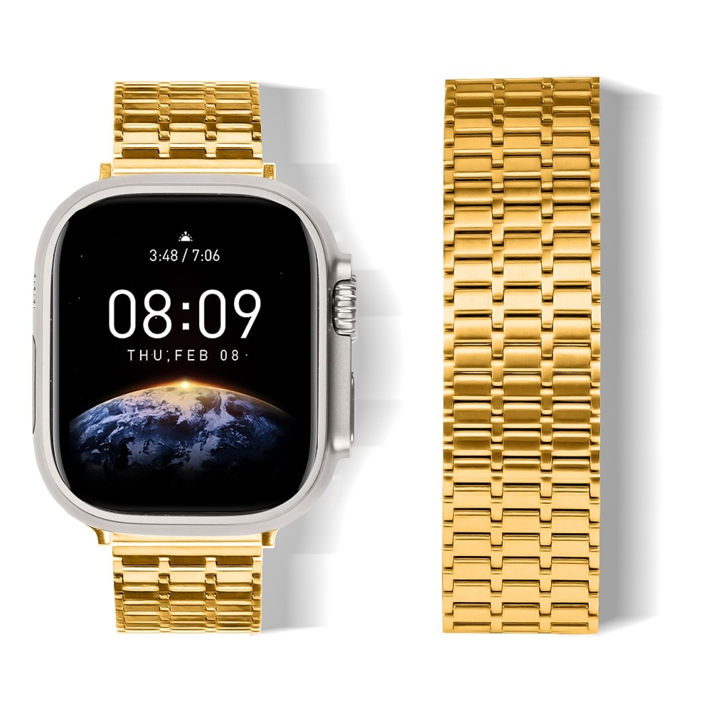 Business Magnetic Armbånd Apple Watch 45mm Series 7 guld