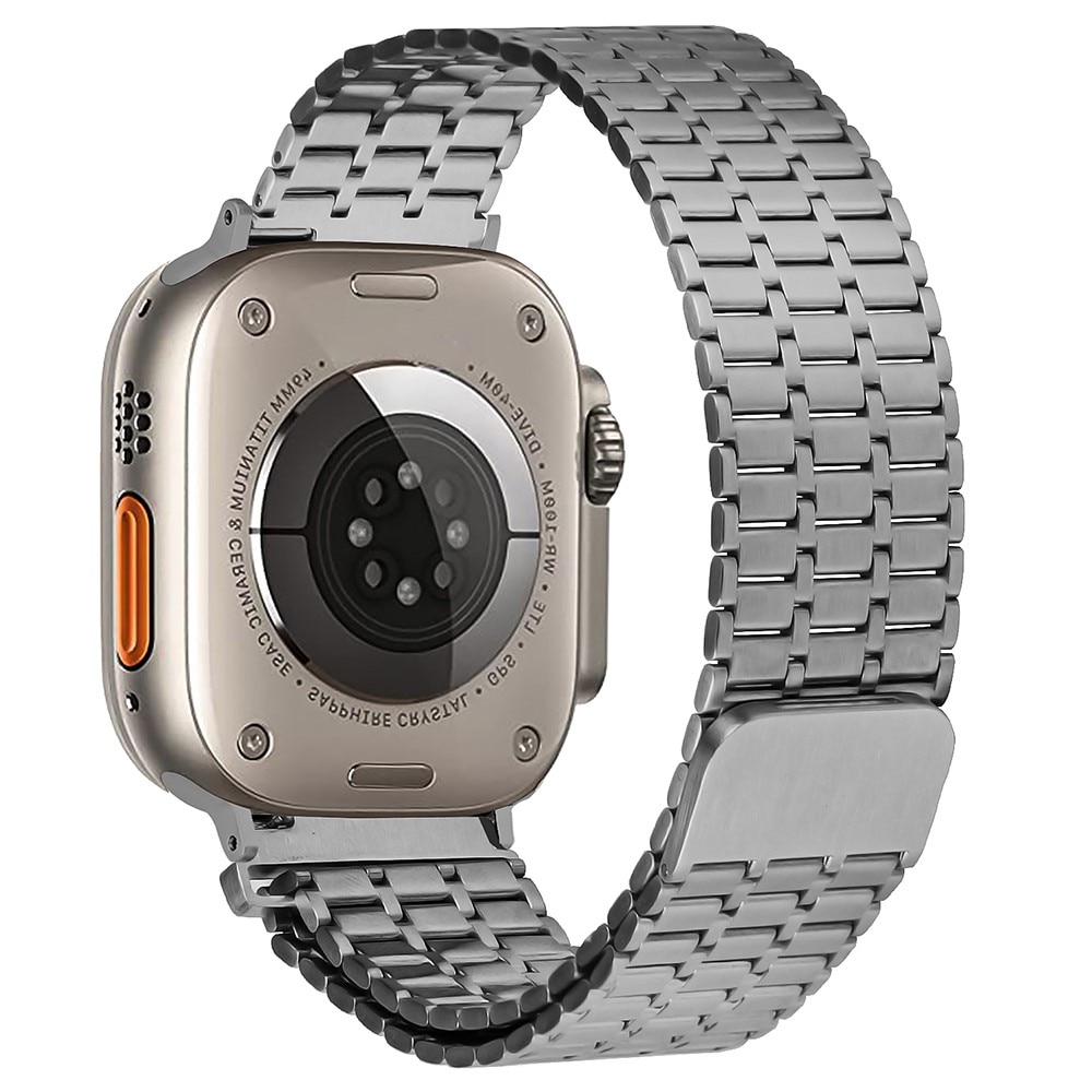 Business Magnetic Armbånd Apple Watch 45mm Series 7 grå