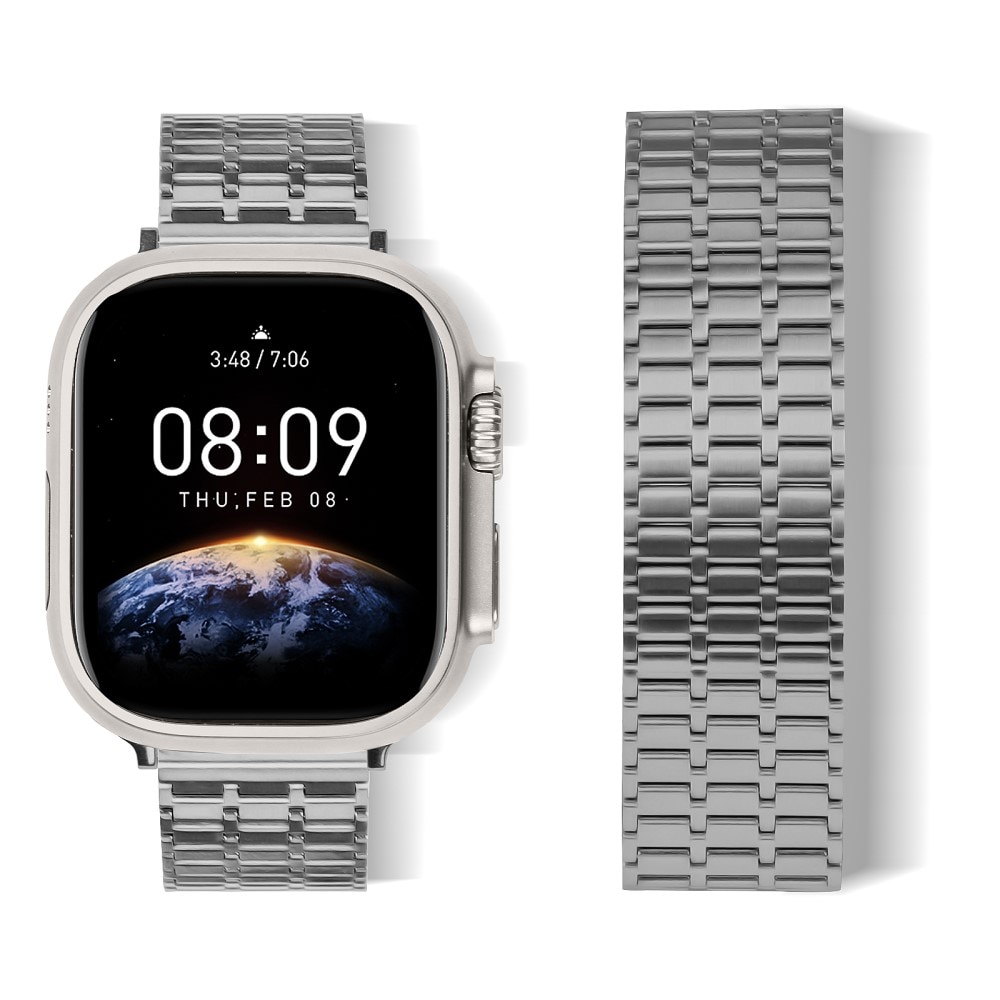 Business Magnetic Armbånd Apple Watch 45mm Series 7 grå