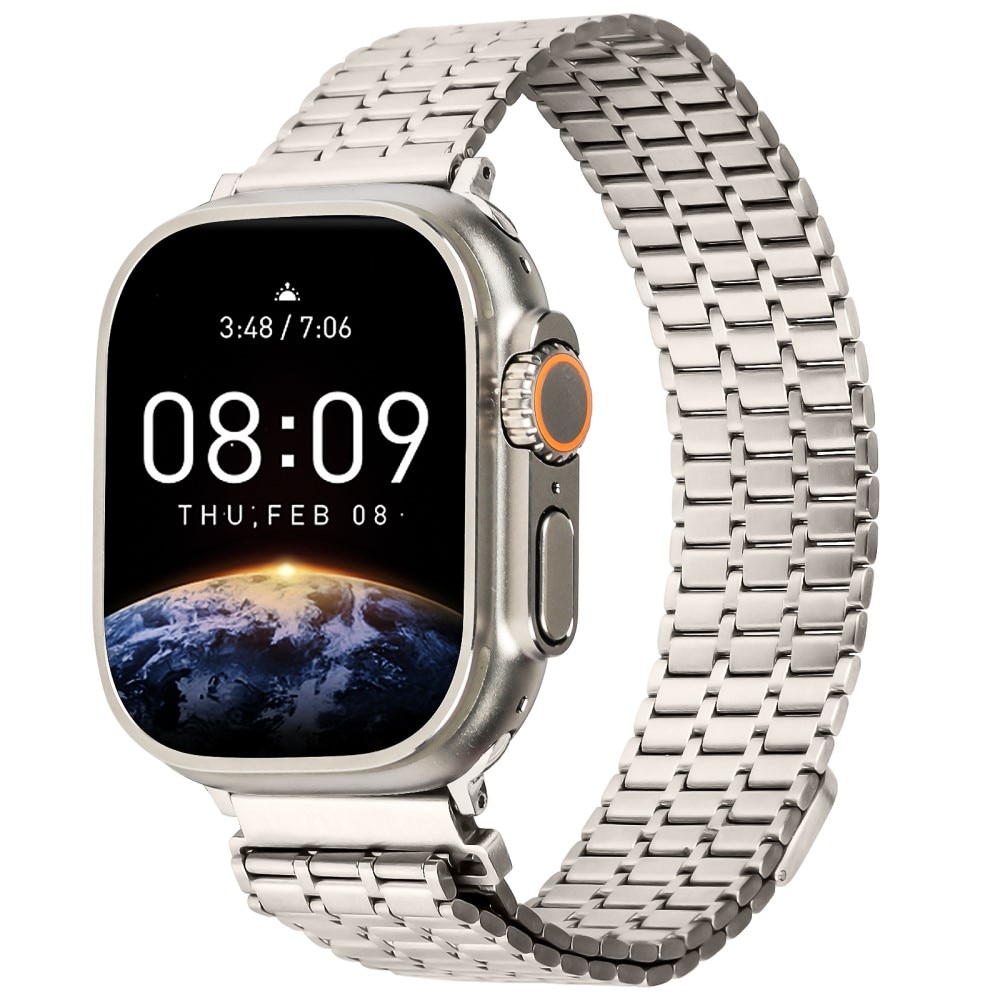 Business Magnetic Armbånd Apple Watch SE 44mm titan