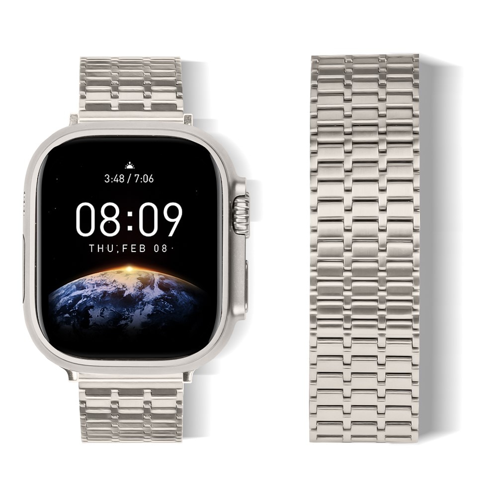 Business Magnetic Armbånd Apple Watch 45mm Series 9 titan