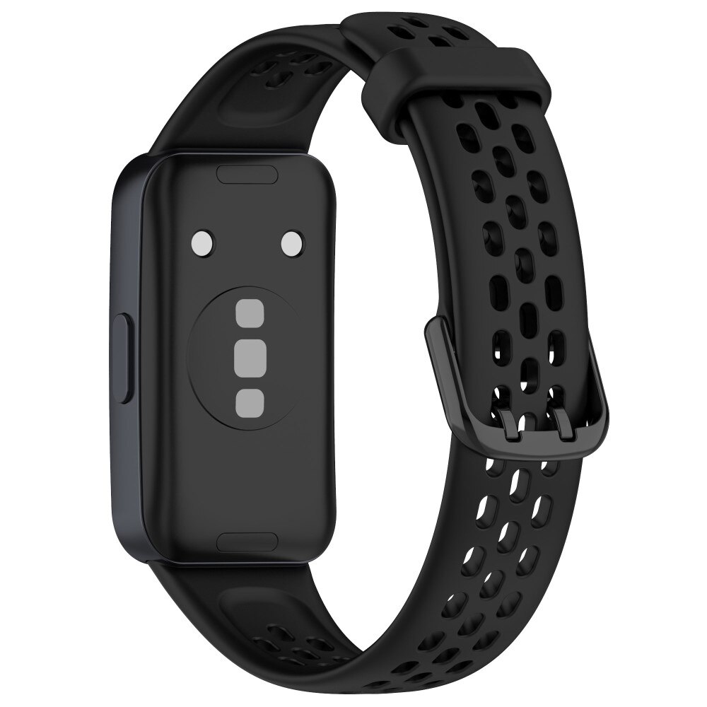 Silikonearmbånd Sport Huawei Band 8 sort