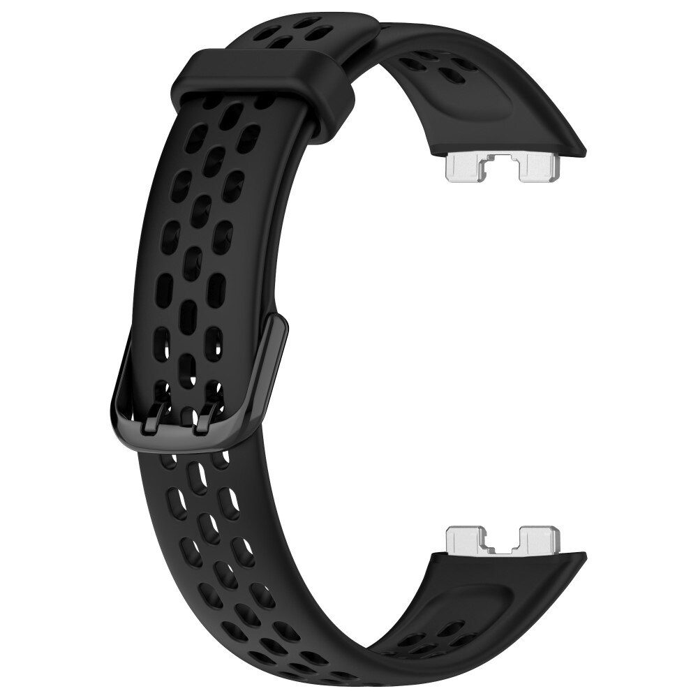 Silikonearmbånd Sport Huawei Band 8 sort