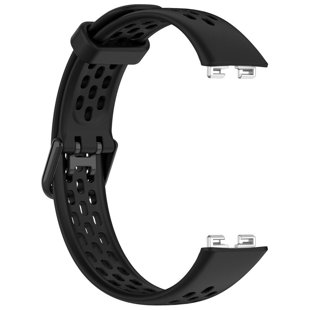 Silikonearmbånd Sport Huawei Band 8 sort