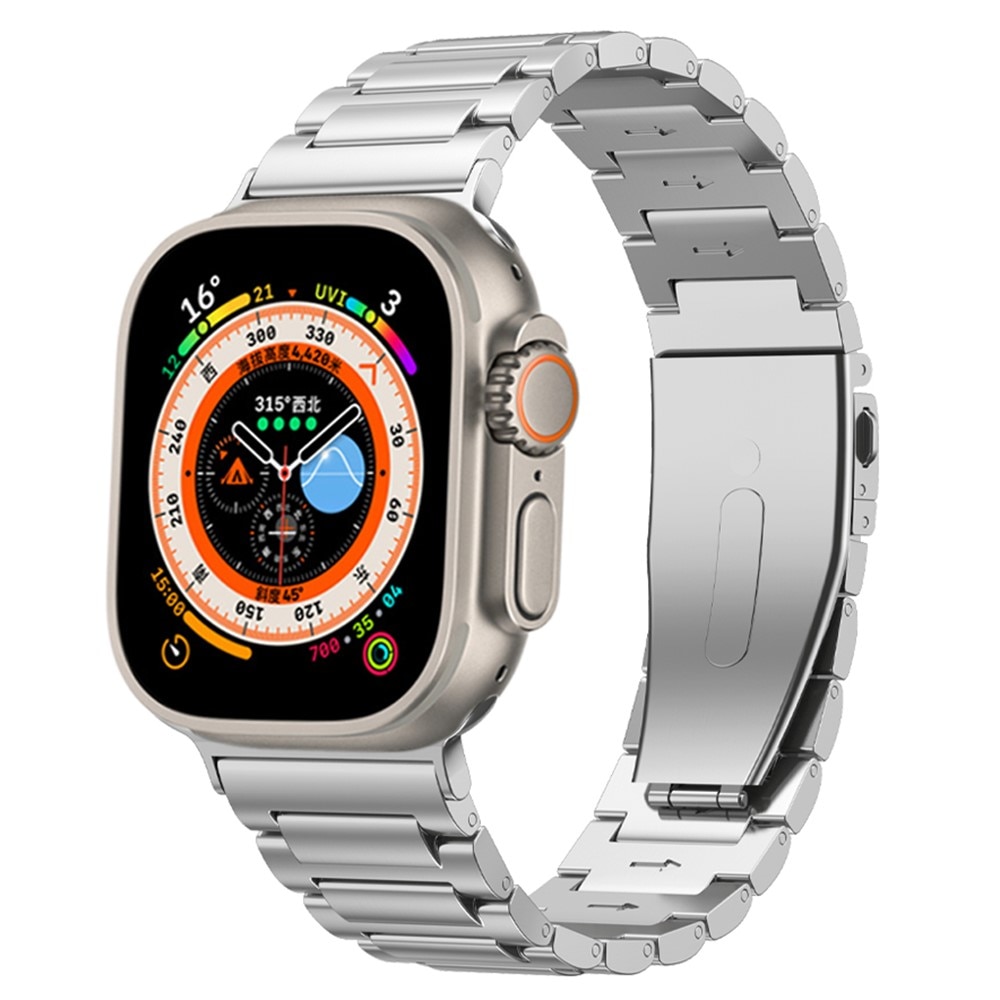 Titaniumarmbånd Apple Watch SE 44mm sølv