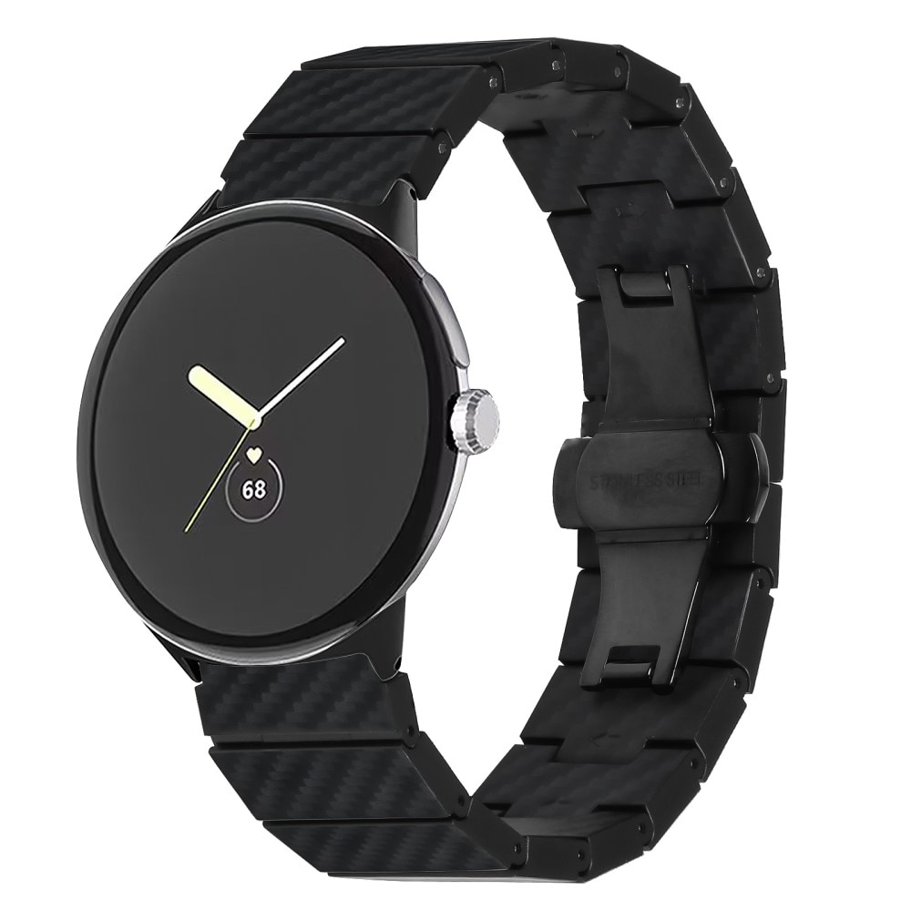 Lænkerem kulfiber Google Pixel Watch sort