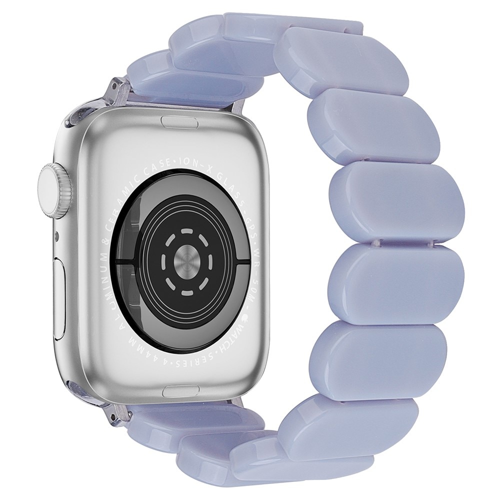 Elastiskt resinarmbånd Apple Watch 45mm Series 7 lila