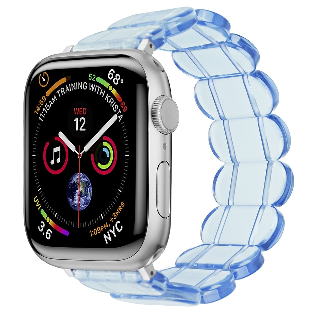 Elastiskt resinarmbånd Apple Watch 45mm Series 9 blå