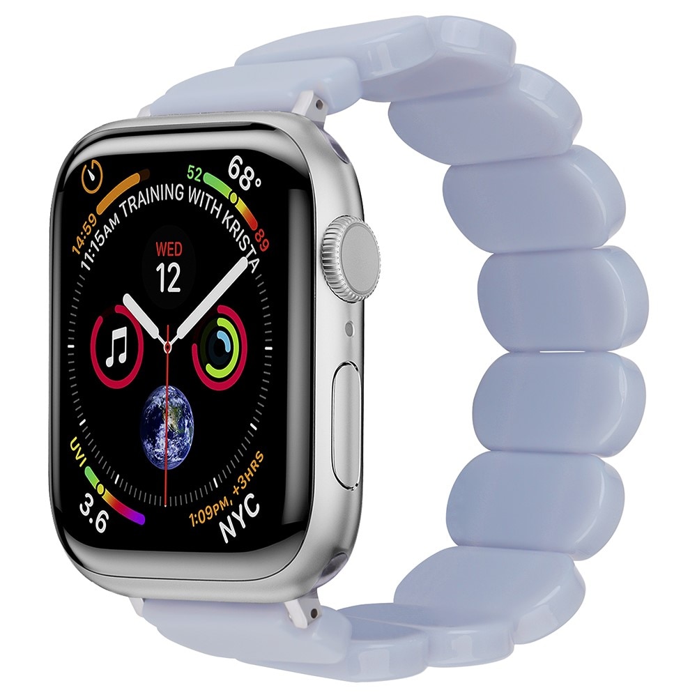 Elastiskt resinarmbånd Apple Watch 41mm Series 7 lila