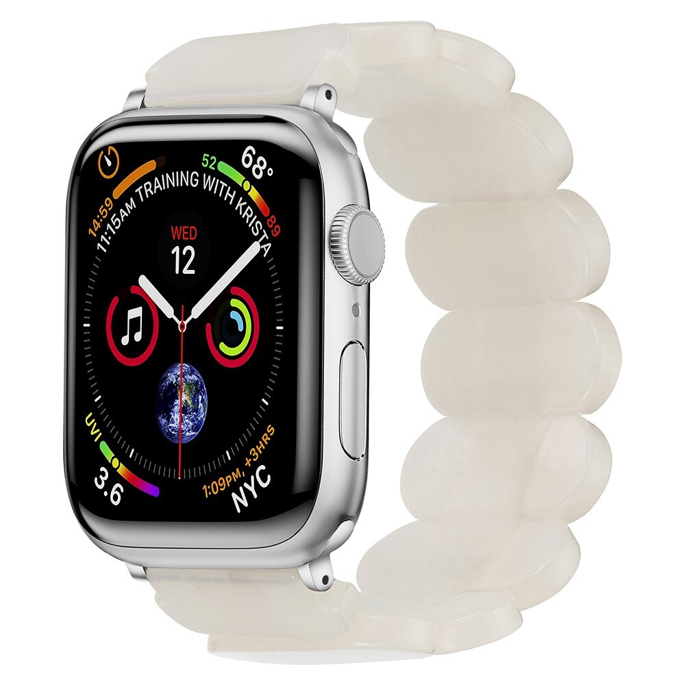 Elastiskt resinarmbånd Apple Watch SE 40mm hvid