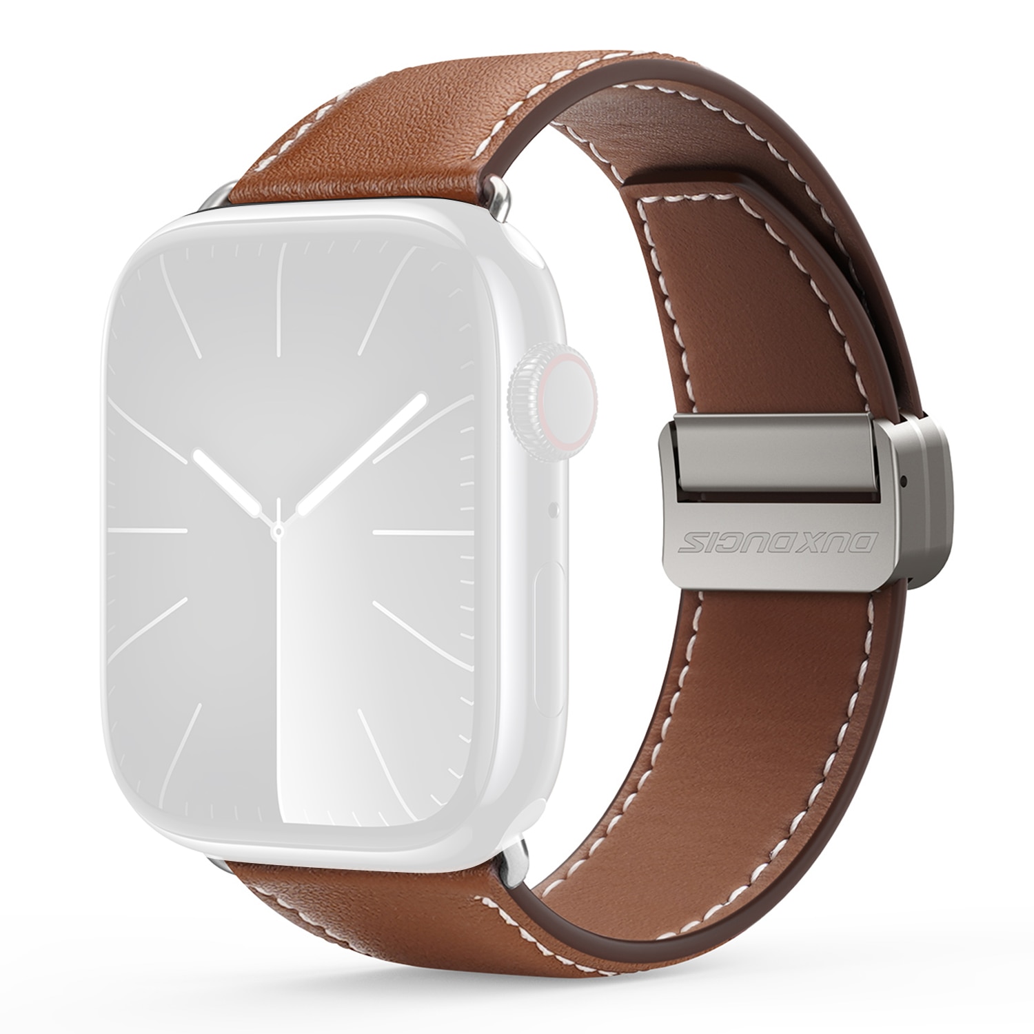Læderrem Apple Watch Series 11 42mm Brun