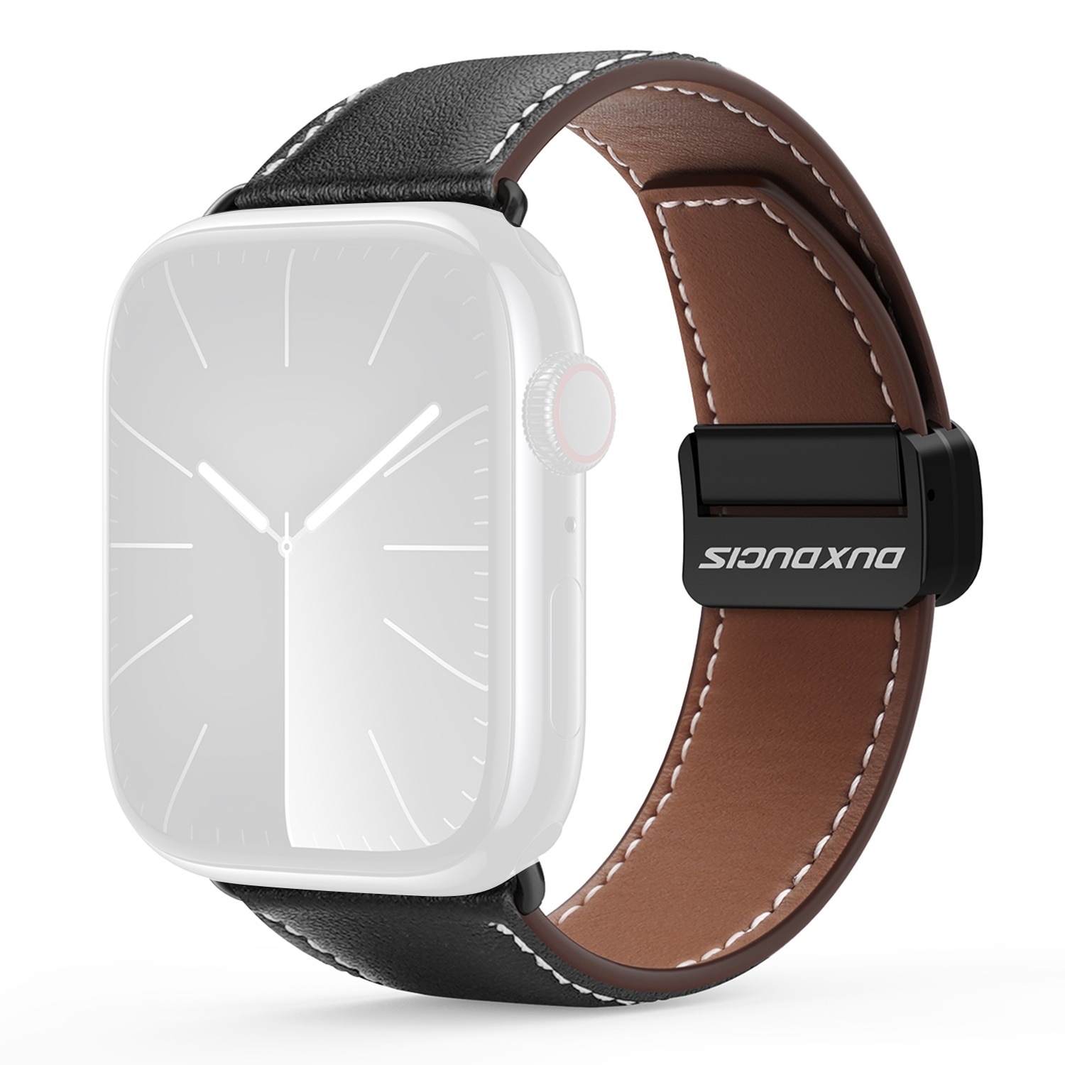 Læderrem Apple Watch Series 11 46mm Brun