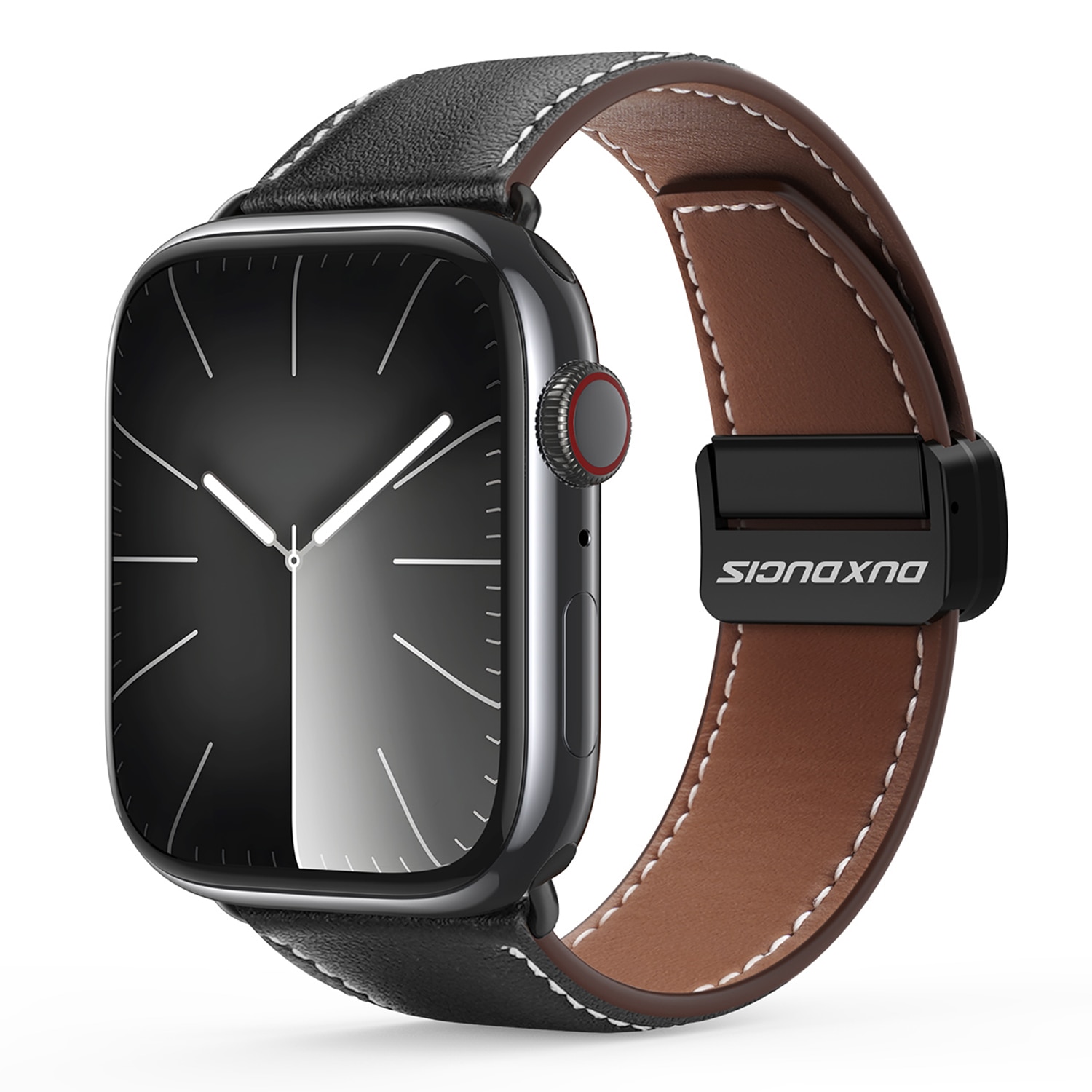 Læderrem Apple Watch Series 11 46mm Brun