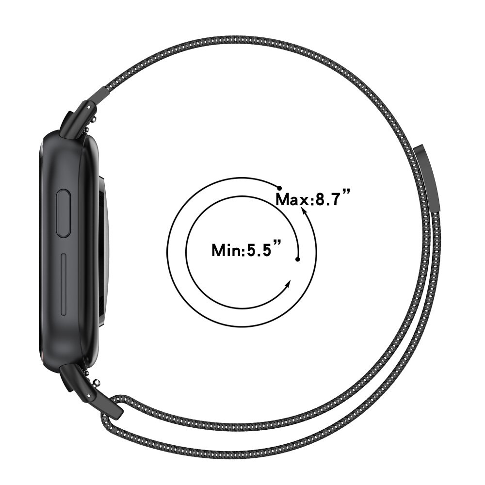 Armbånd Milanese  Honor Watch 4 Sort