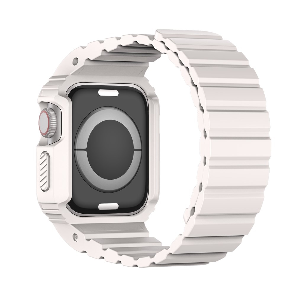 OA Series Cover + Silikonearmbånd Apple Watch 41mm Series 9 hvid