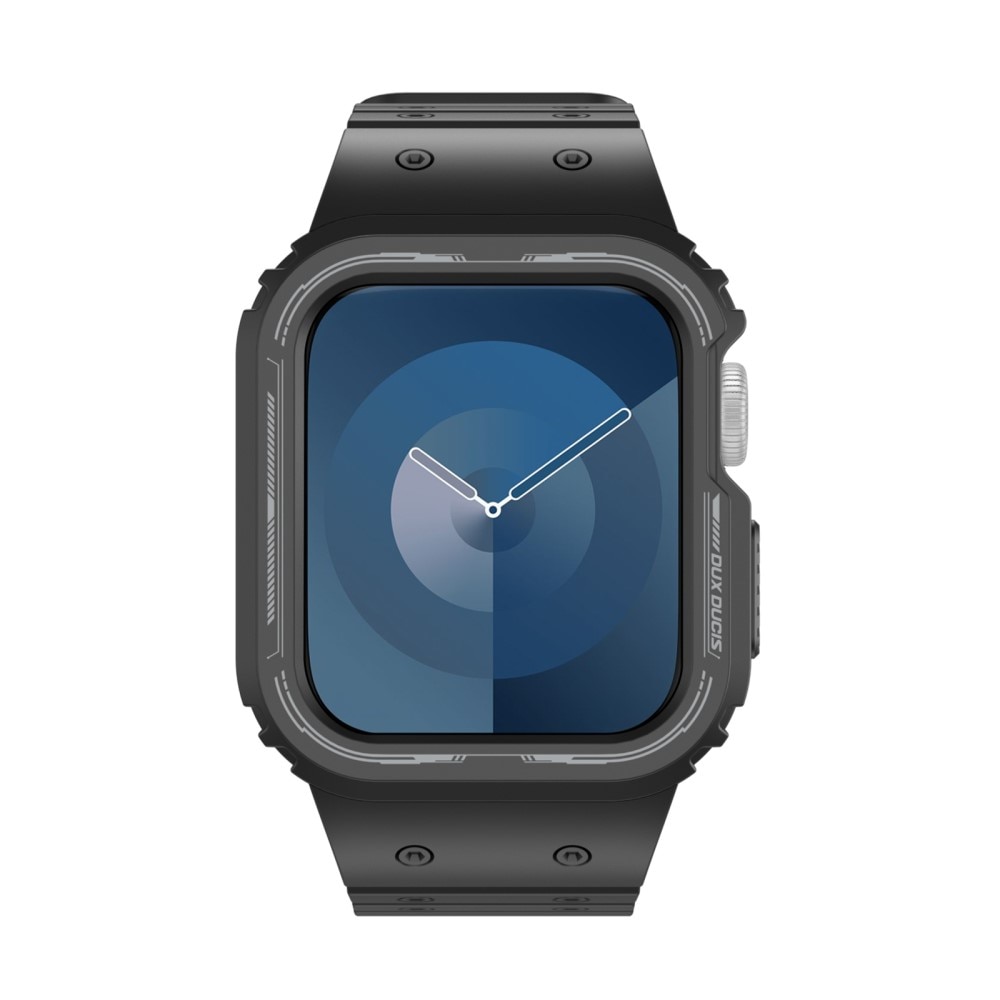 OA Series Cover + Silikonearmbånd Apple Watch 44mm sort