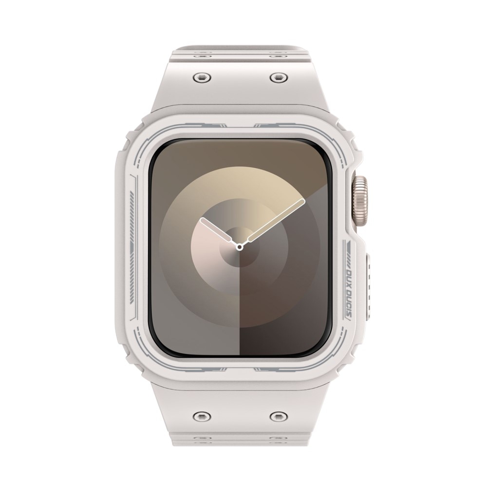OA Series Cover + Silikonearmbånd Apple Watch 44mm hvid