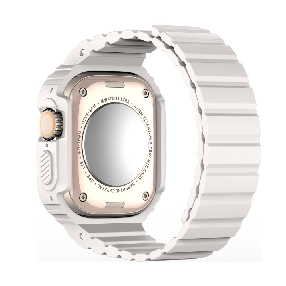 OA Series Cover + Silikonearmbånd Apple Watch Ultra 49mm hvid