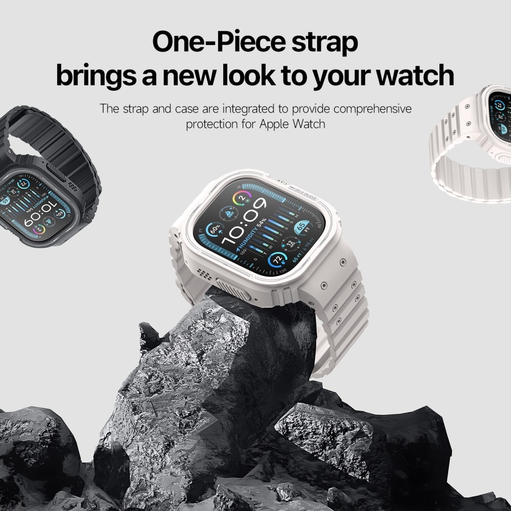 OA Series Cover + Silikonearmbånd Apple Watch Ultra 2 49mm hvid