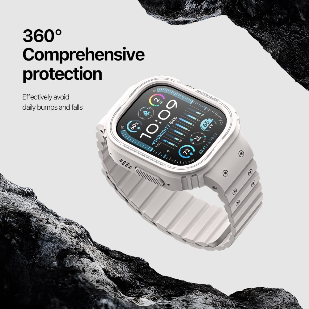 OA Series Cover + Silikonearmbånd Apple Watch Ultra 49mm hvid