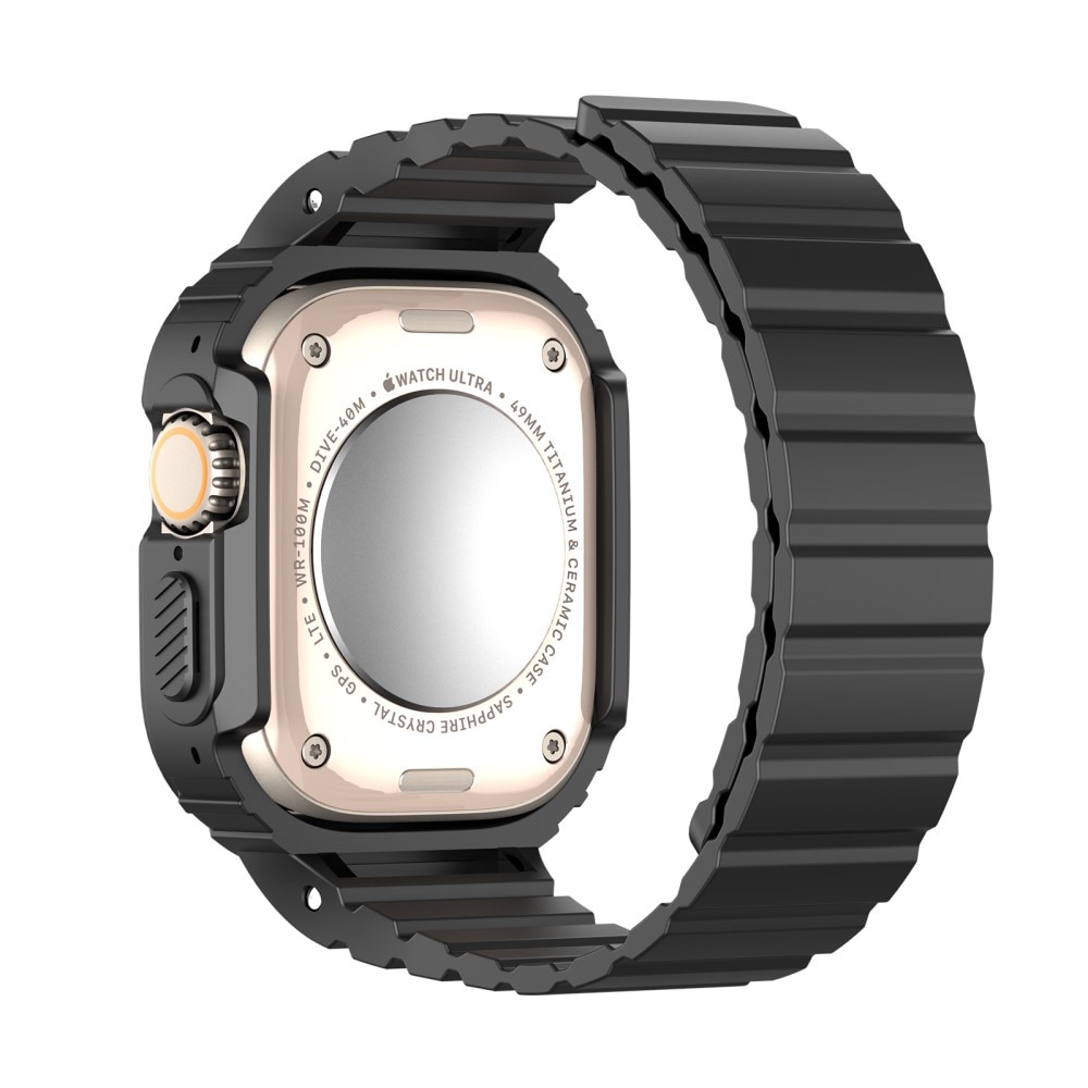 OA Series Cover + Silikonearmbånd Apple Watch Ultra 2 49mm sort