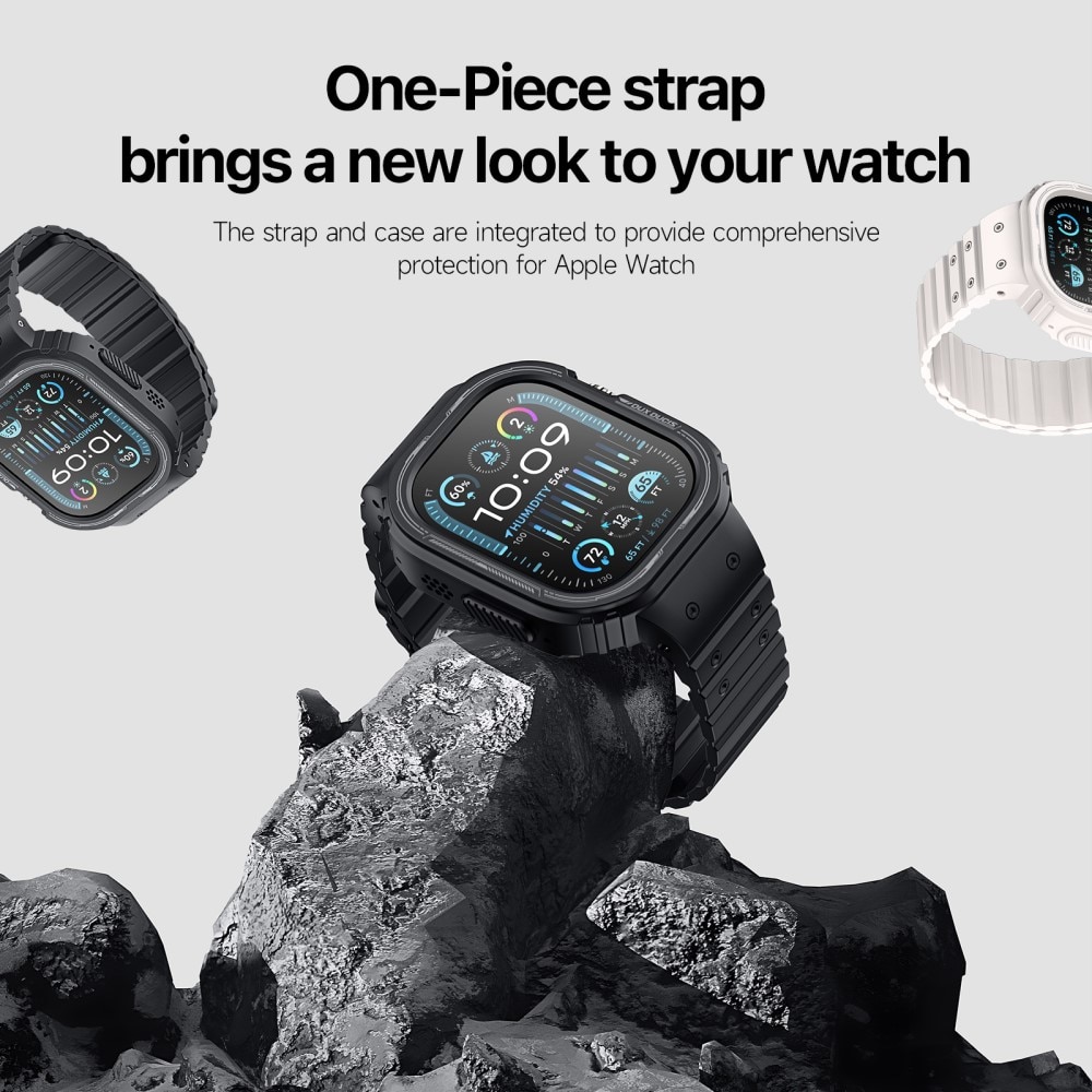 OA Series Cover + Silikonearmbånd Apple Watch Ultra 2 49mm sort