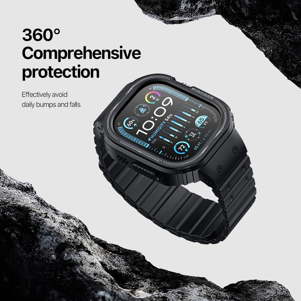 OA Series Cover + Silikonearmbånd Apple Watch Ultra 2 49mm sort
