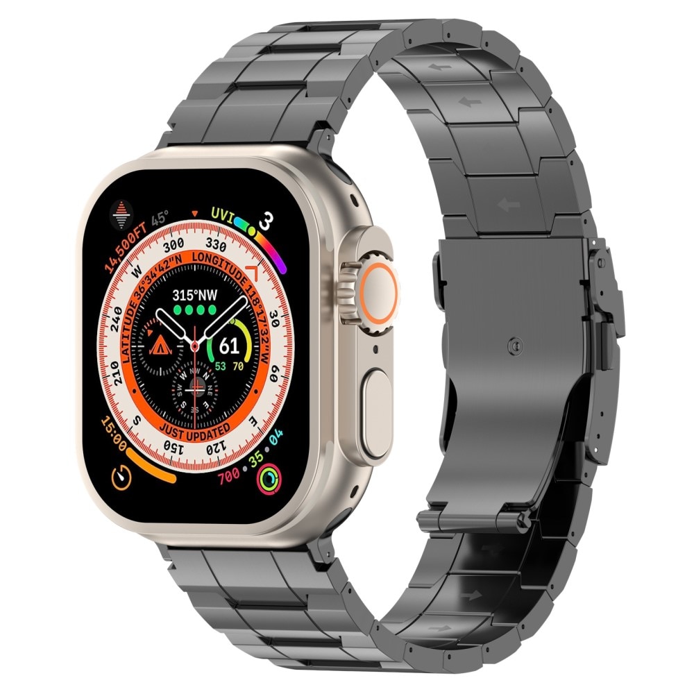 Elevate Titaniumarmbånd Apple Watch 41mm Series 8 grå