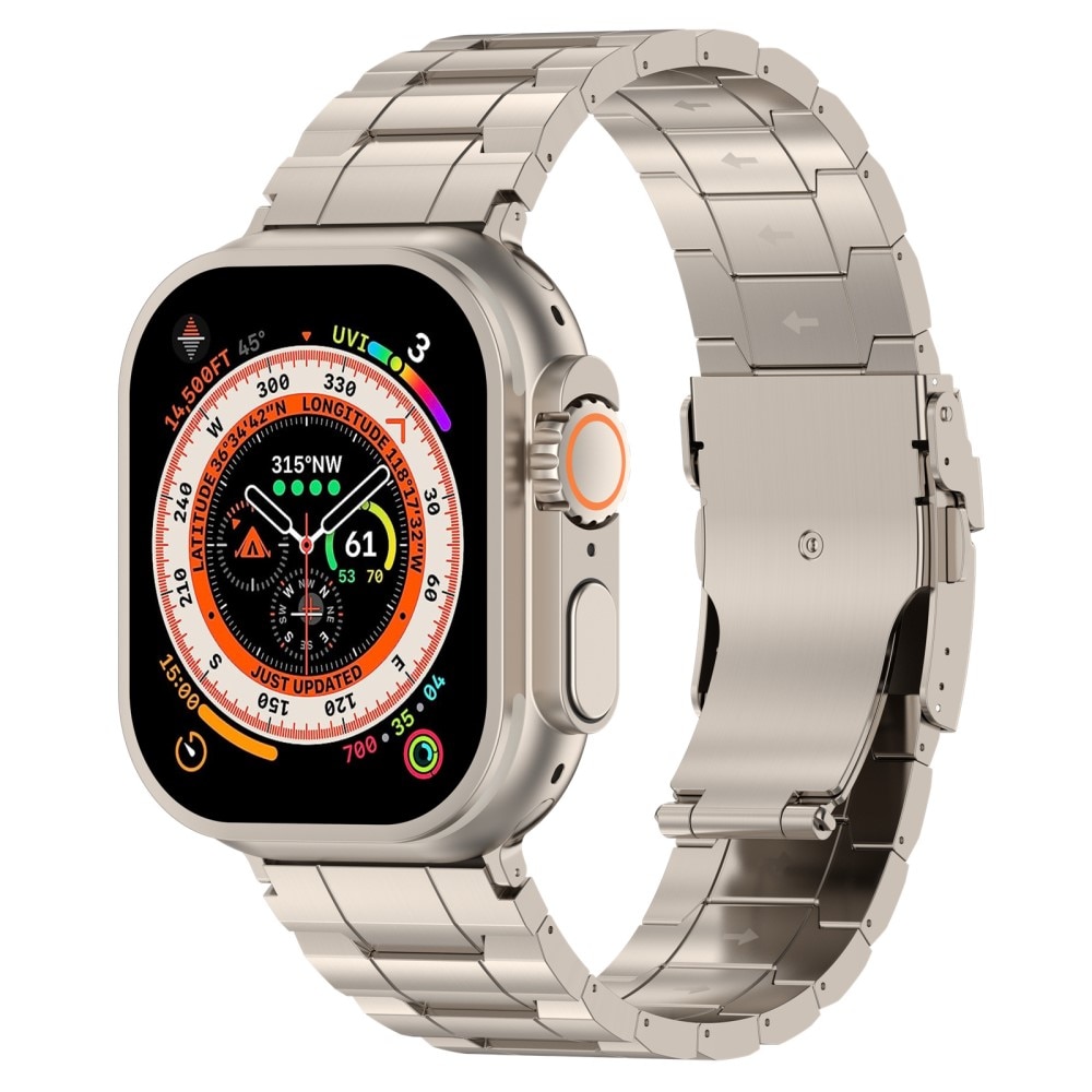 Elevate Titaniumarmbånd Apple Watch 41mm Series 8 titan