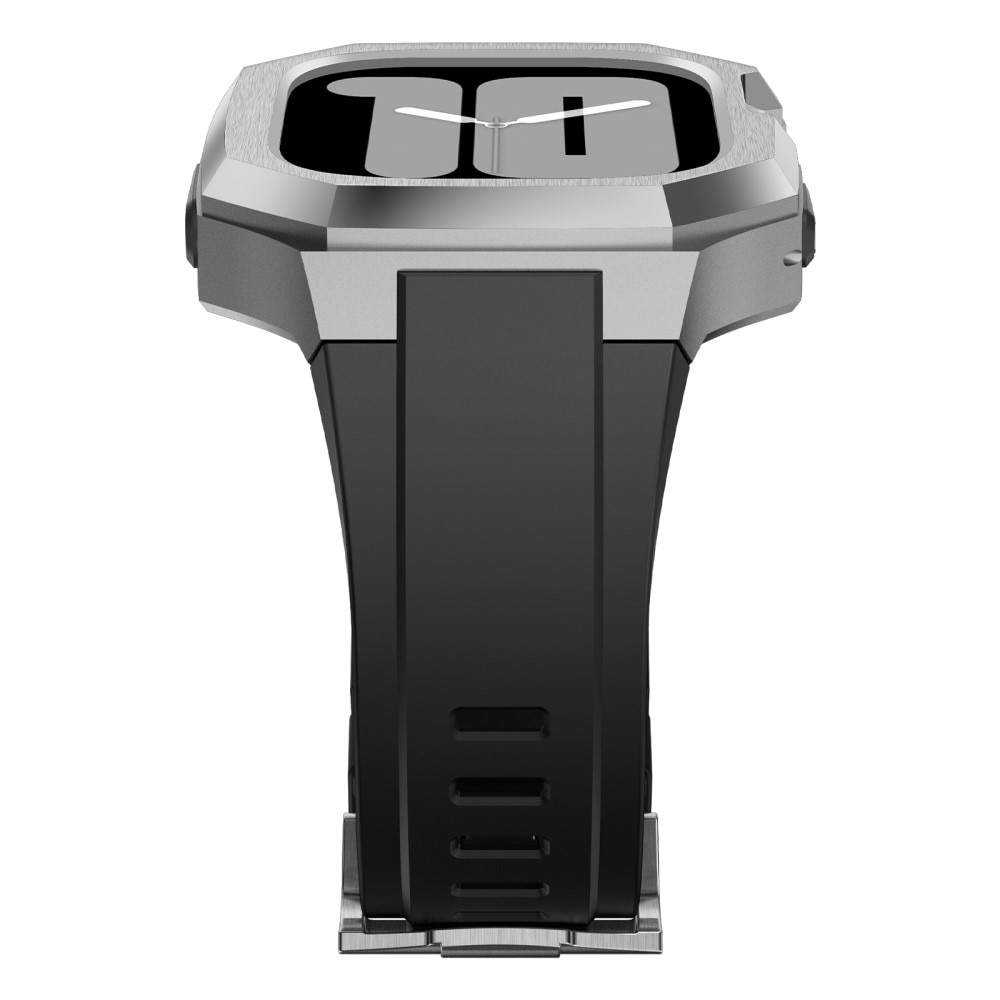 Stainless Steel Cover + Armbånd Apple Watch Ultra 2 49mm sølv/sort