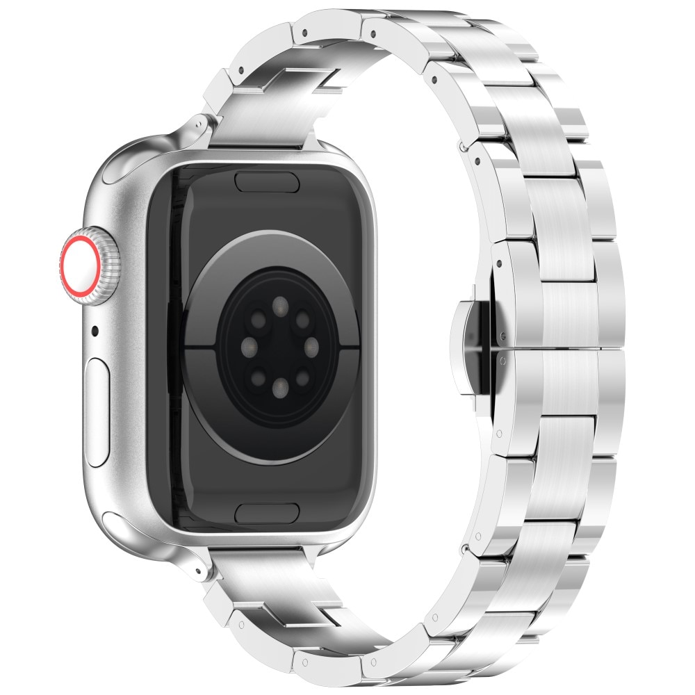 Slim Titaniumarmbånd Apple Watch 41mm Series 9 sølv