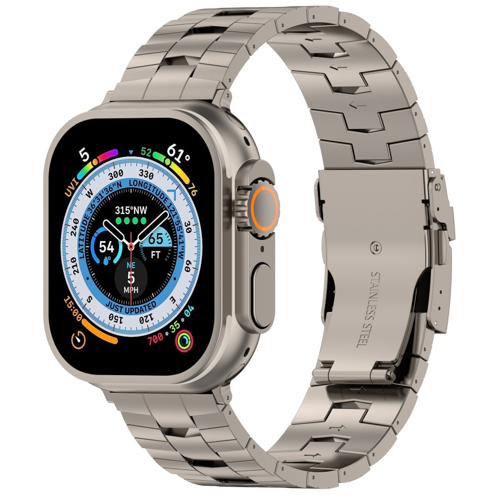 Race Titaniumarmbånd Apple Watch SE 44mm grå