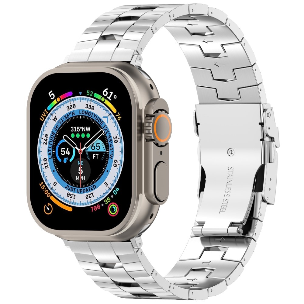 Race Titaniumarmbånd Apple Watch 42mm sølv