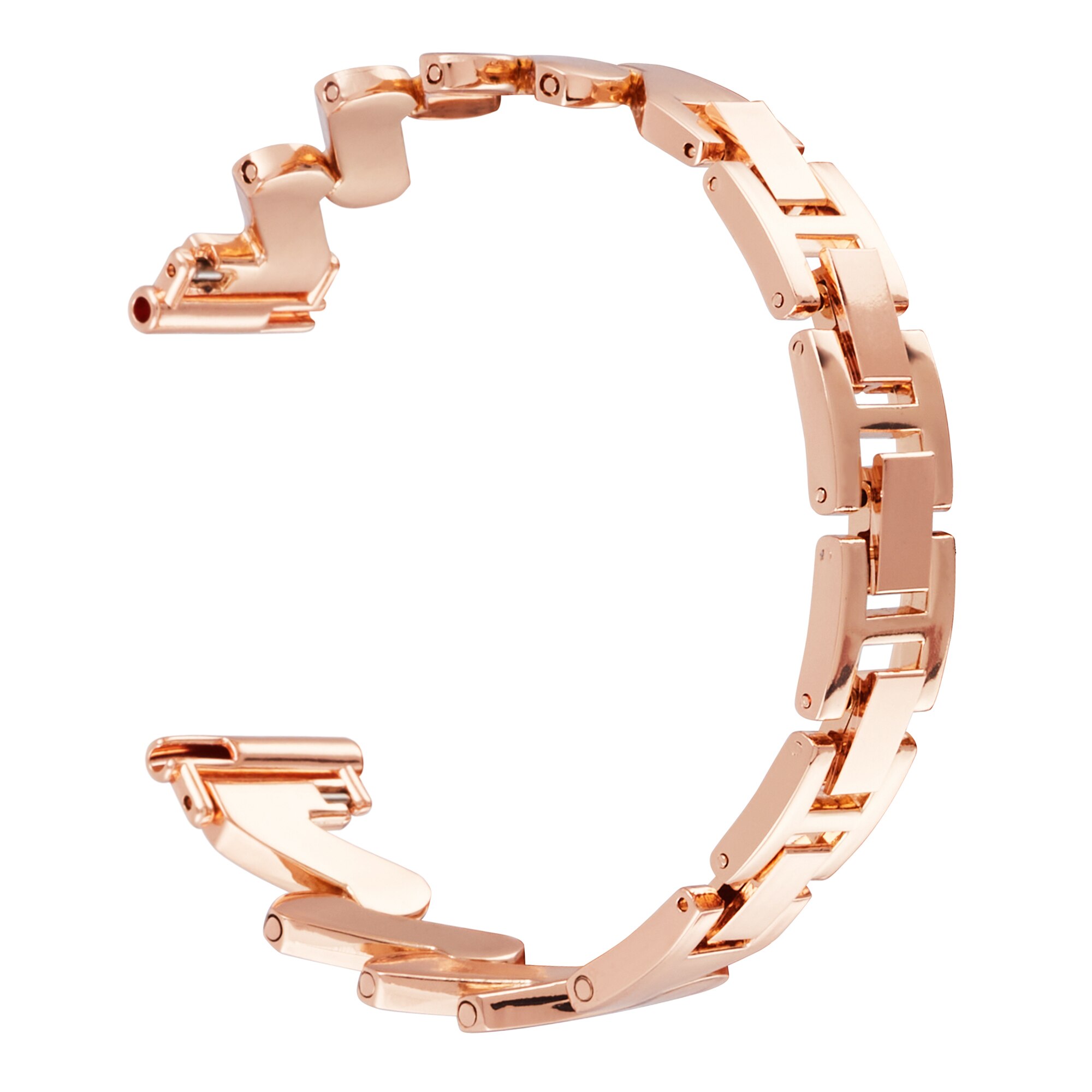 BølgetMetalarmbånd Withings ScanWatch Light rose guld